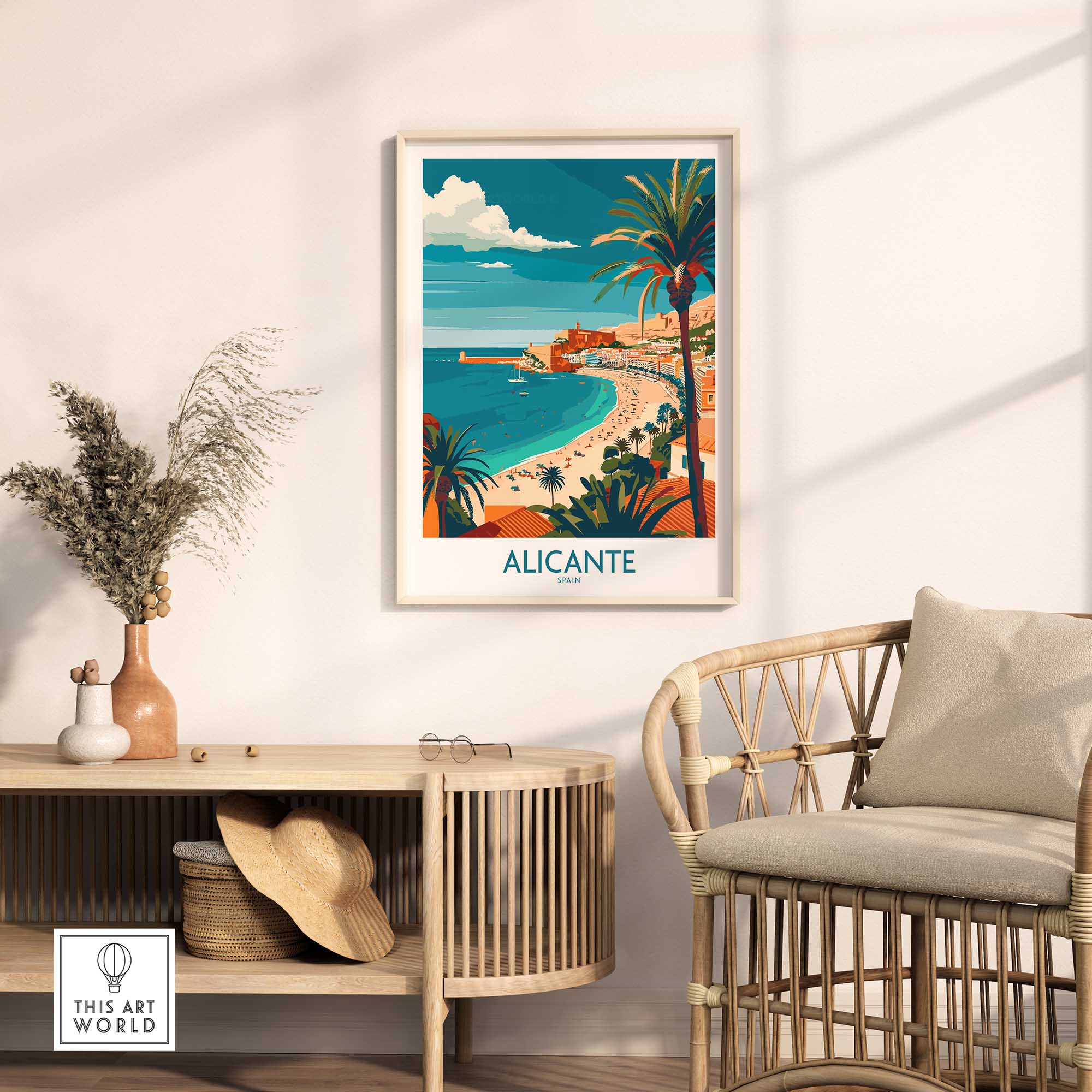 Alicante Spain Poster-This Art World