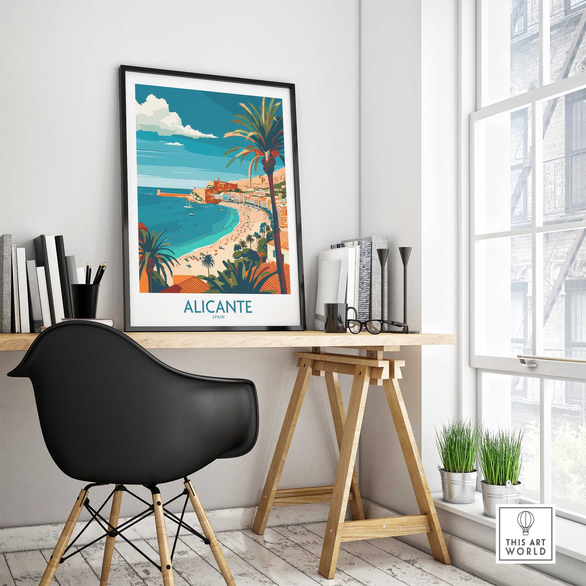 Alicante Spain Poster-This Art World