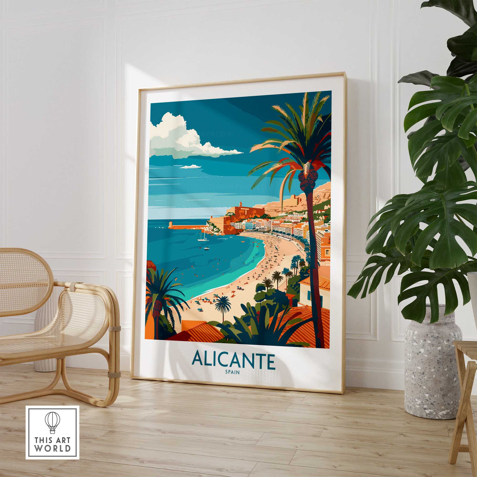 Alicante Spain Poster-This Art World