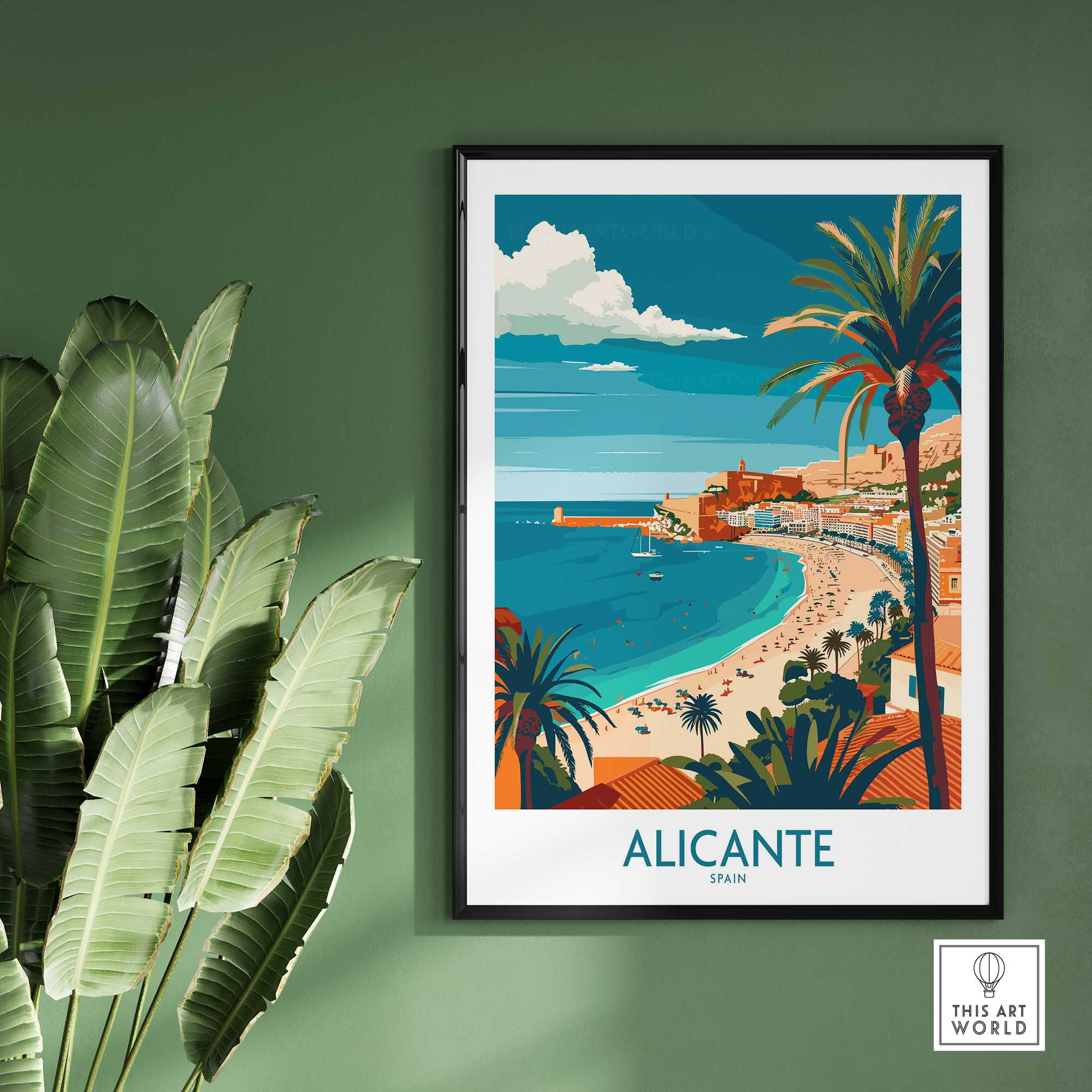 Alicante Spain Poster-This Art World