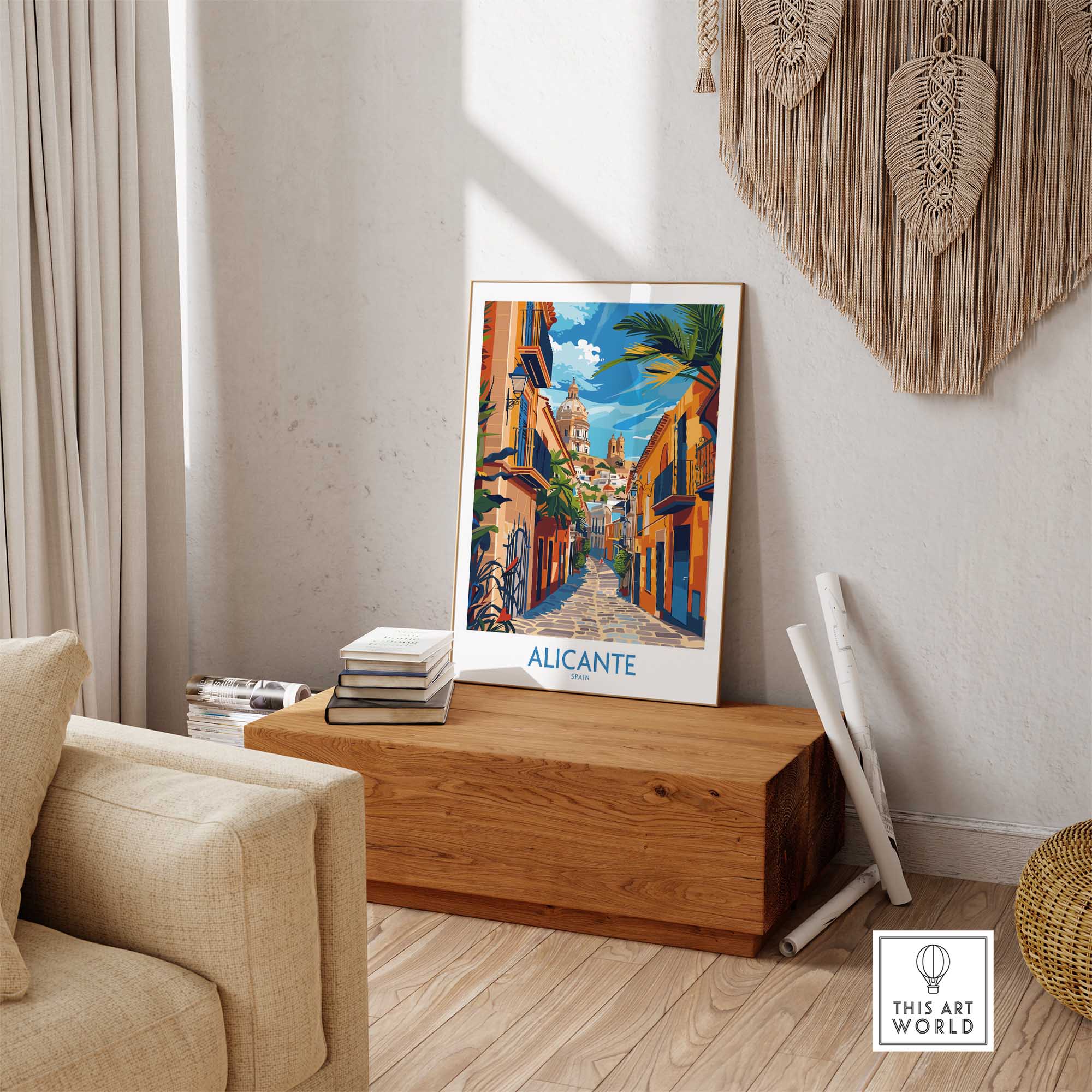 Alicante Travel Poster-This Art World
