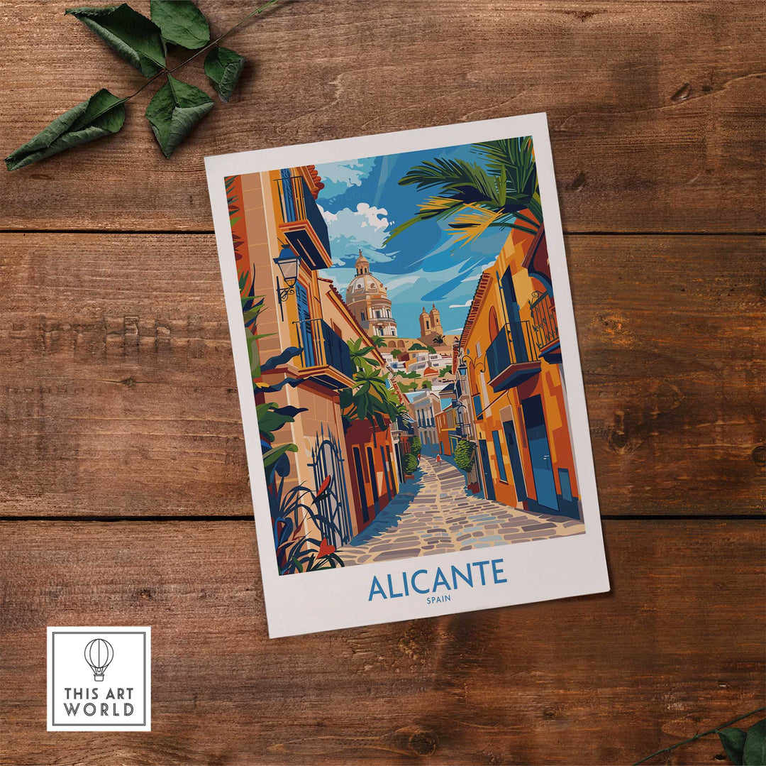 Alicante Travel Poster-This Art World