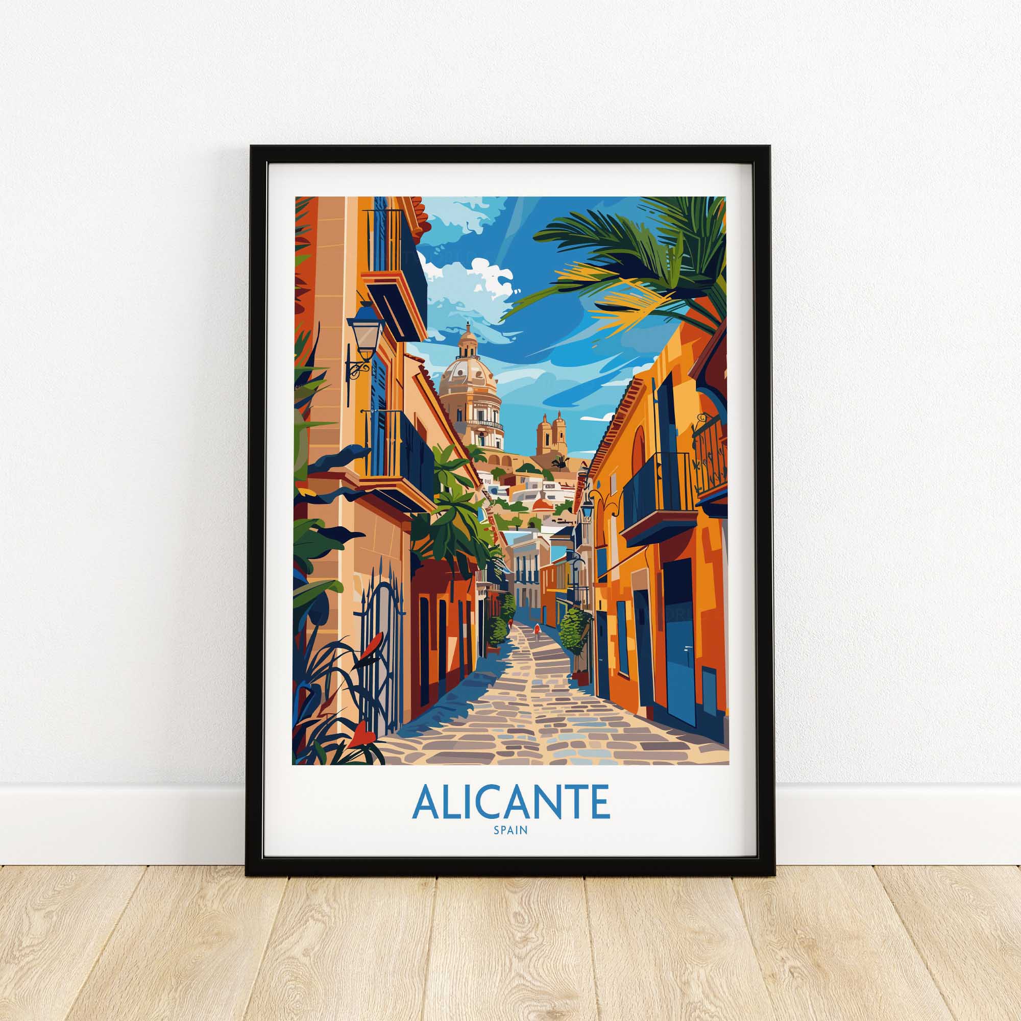 Alicante Travel Poster-This Art World