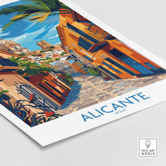 Alicante Travel Poster-This Art World