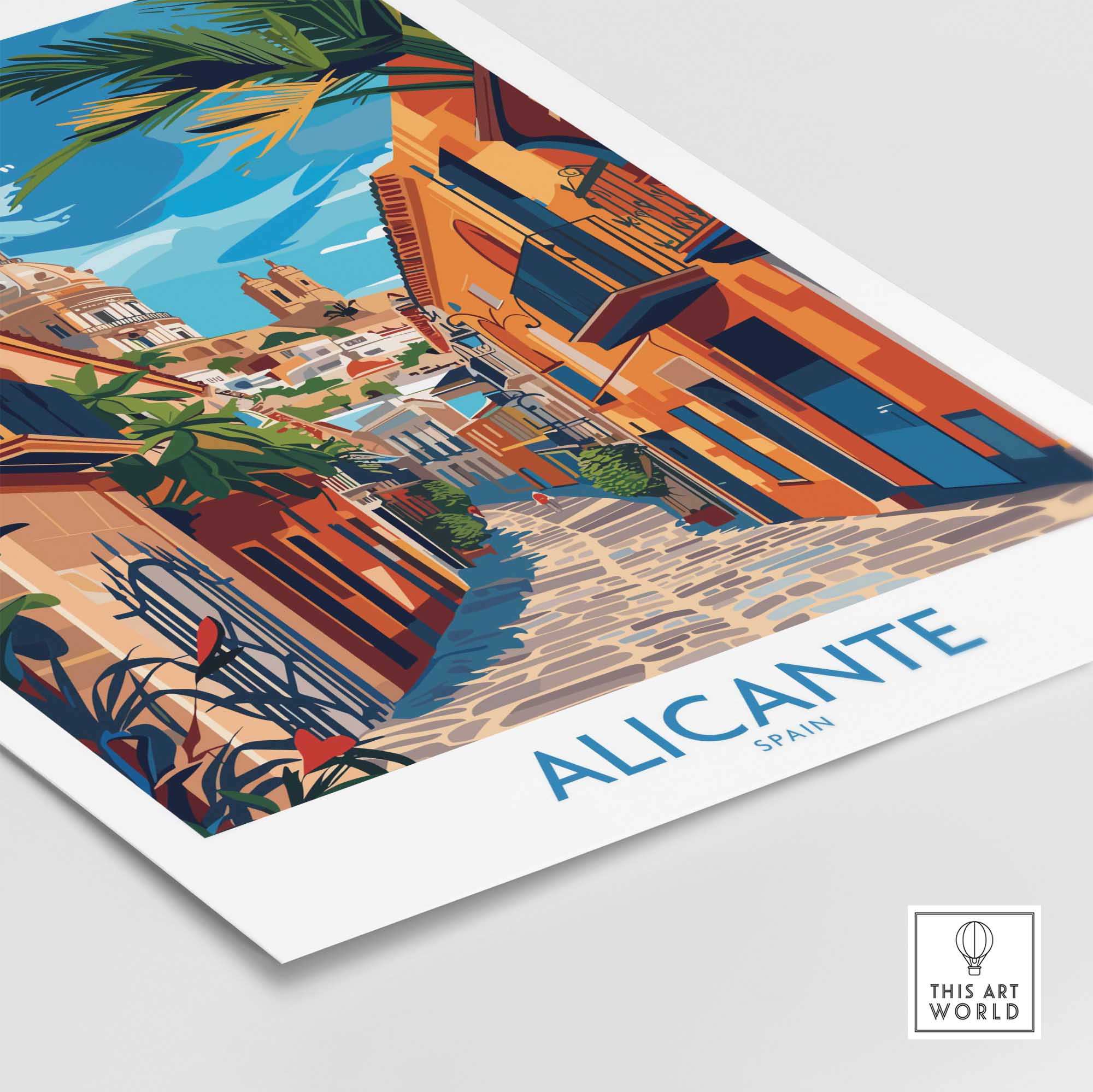 Alicante Travel Poster-This Art World