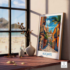 Alicante Travel Poster-This Art World