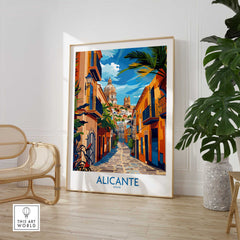 Alicante Travel Poster-This Art World