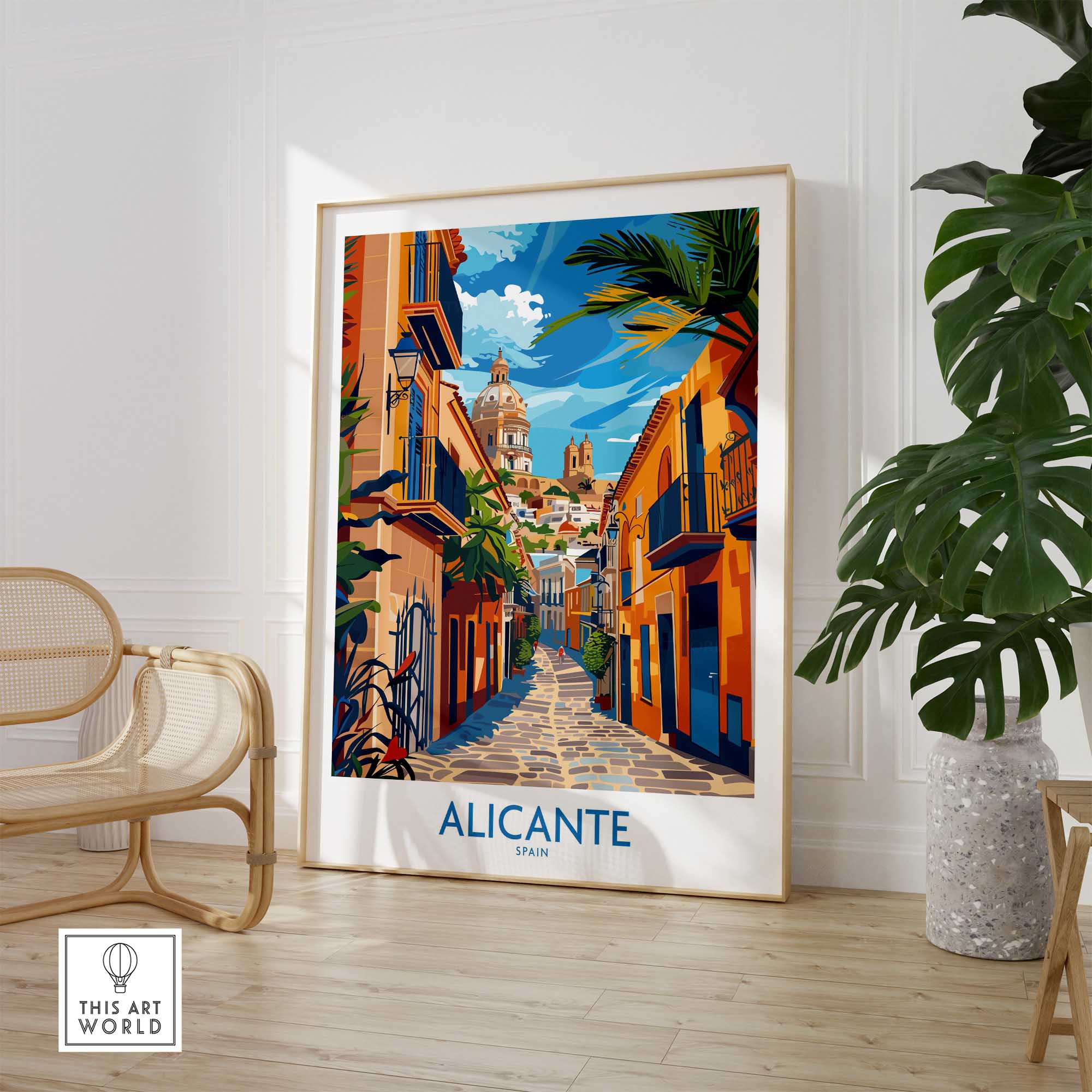 Alicante Travel Poster-This Art World