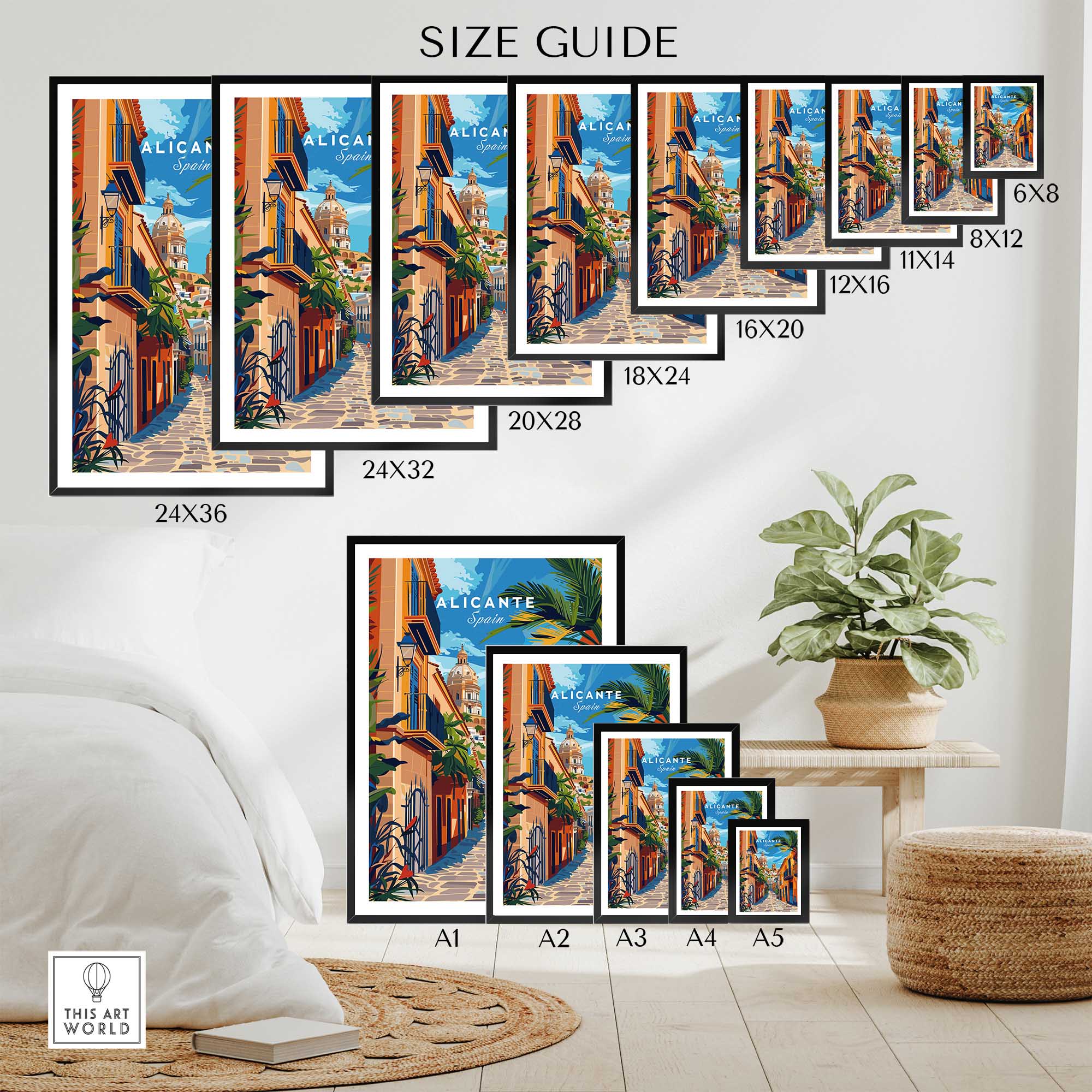 Alicante Travel Print-This Art World