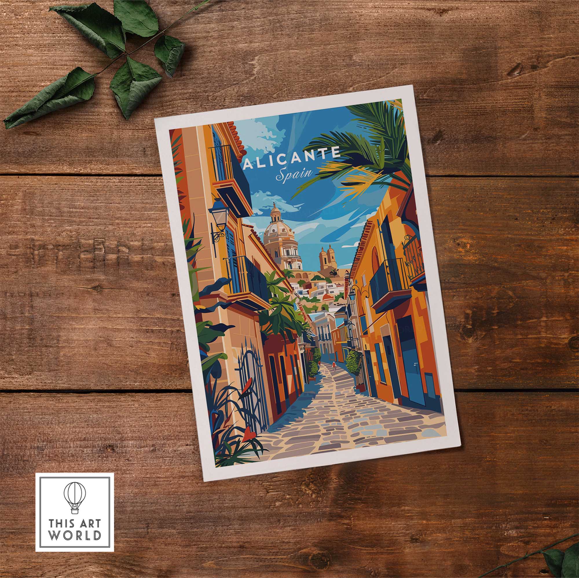 Alicante Travel Print-This Art World