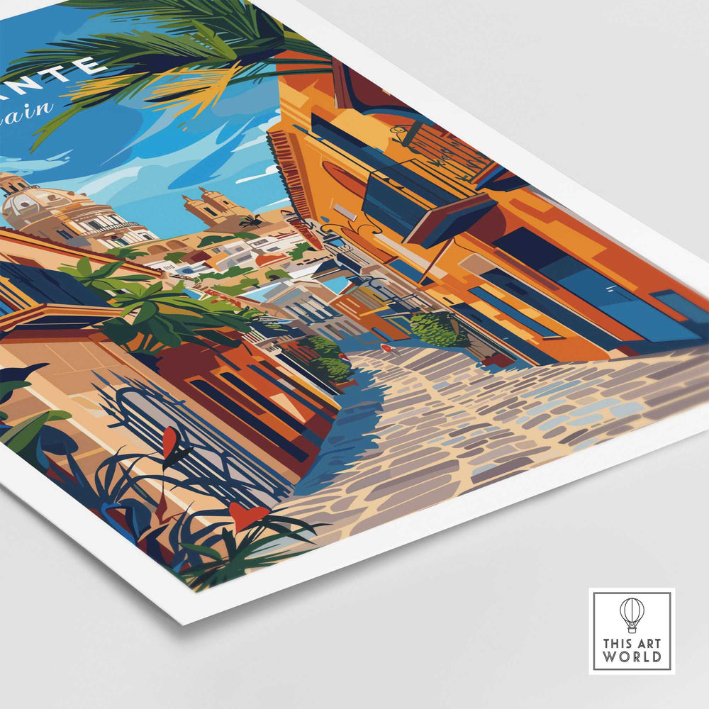 Alicante Travel Print-This Art World