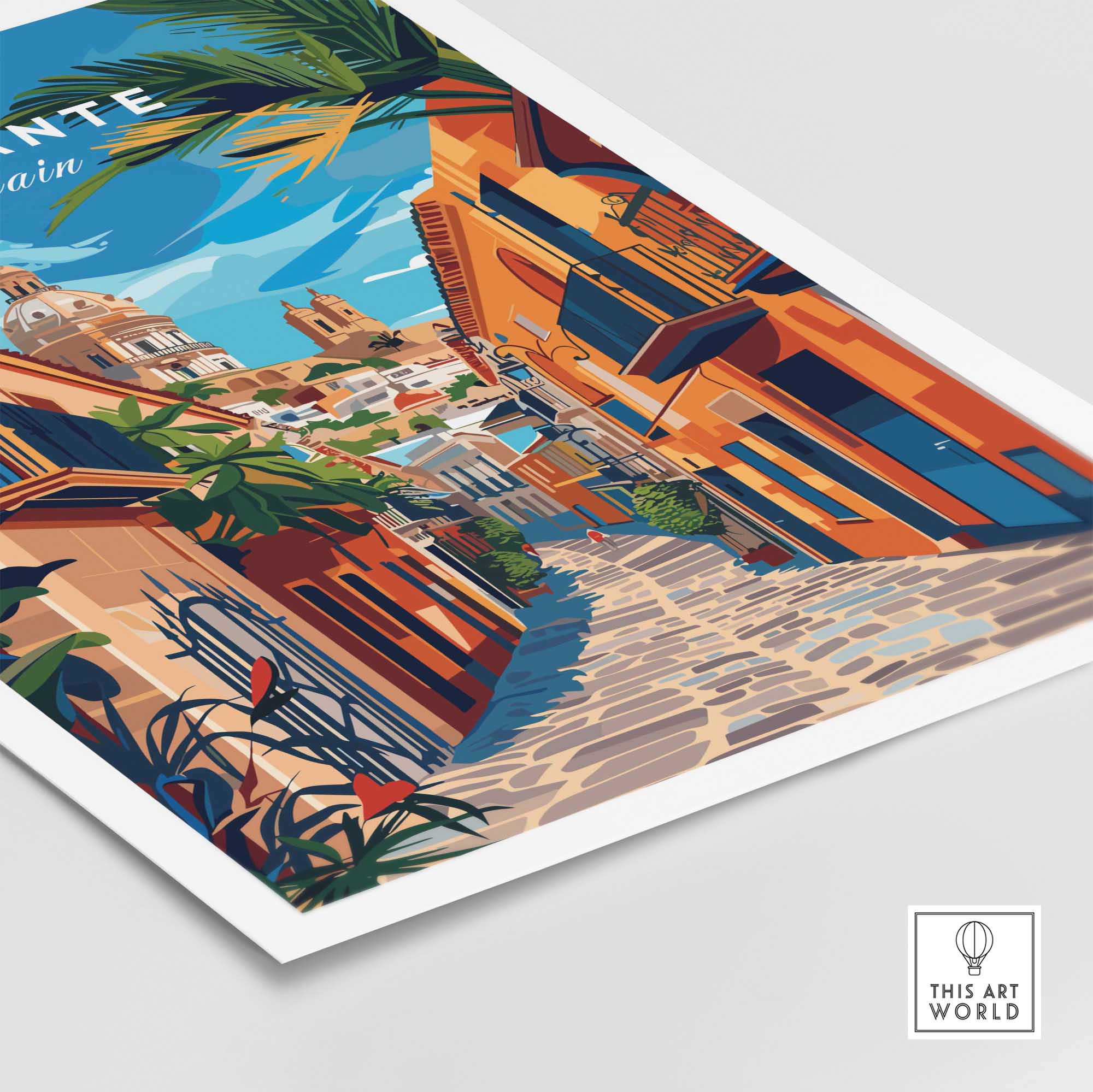 Alicante Travel Print-This Art World