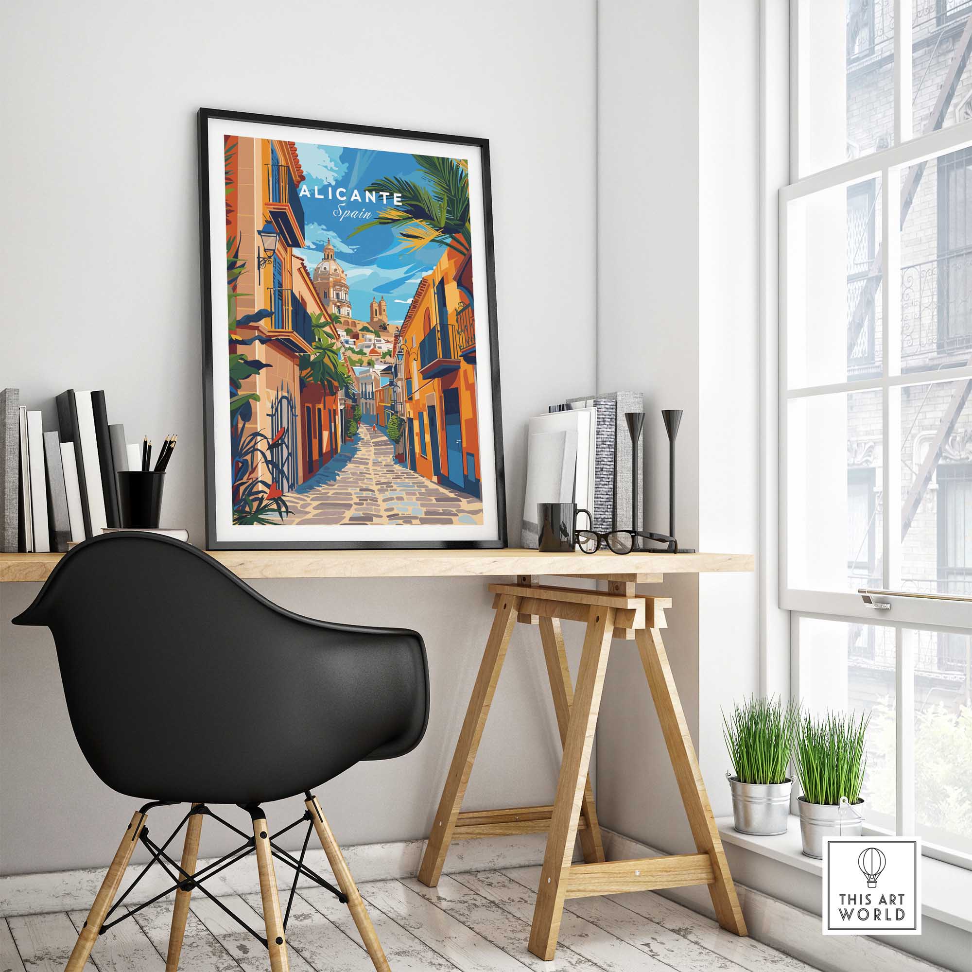 Alicante Travel Print-This Art World