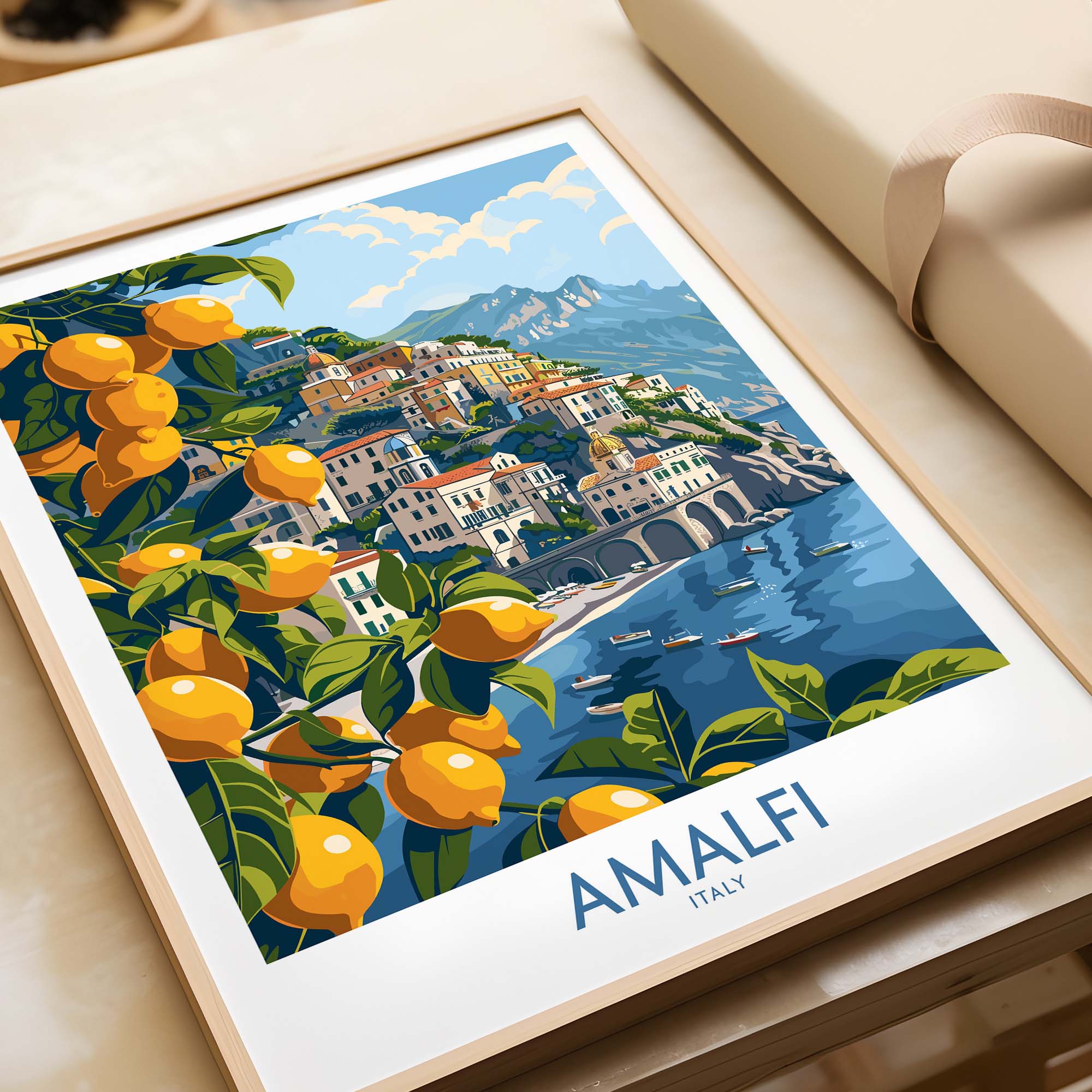 Amalfi Poster Italy