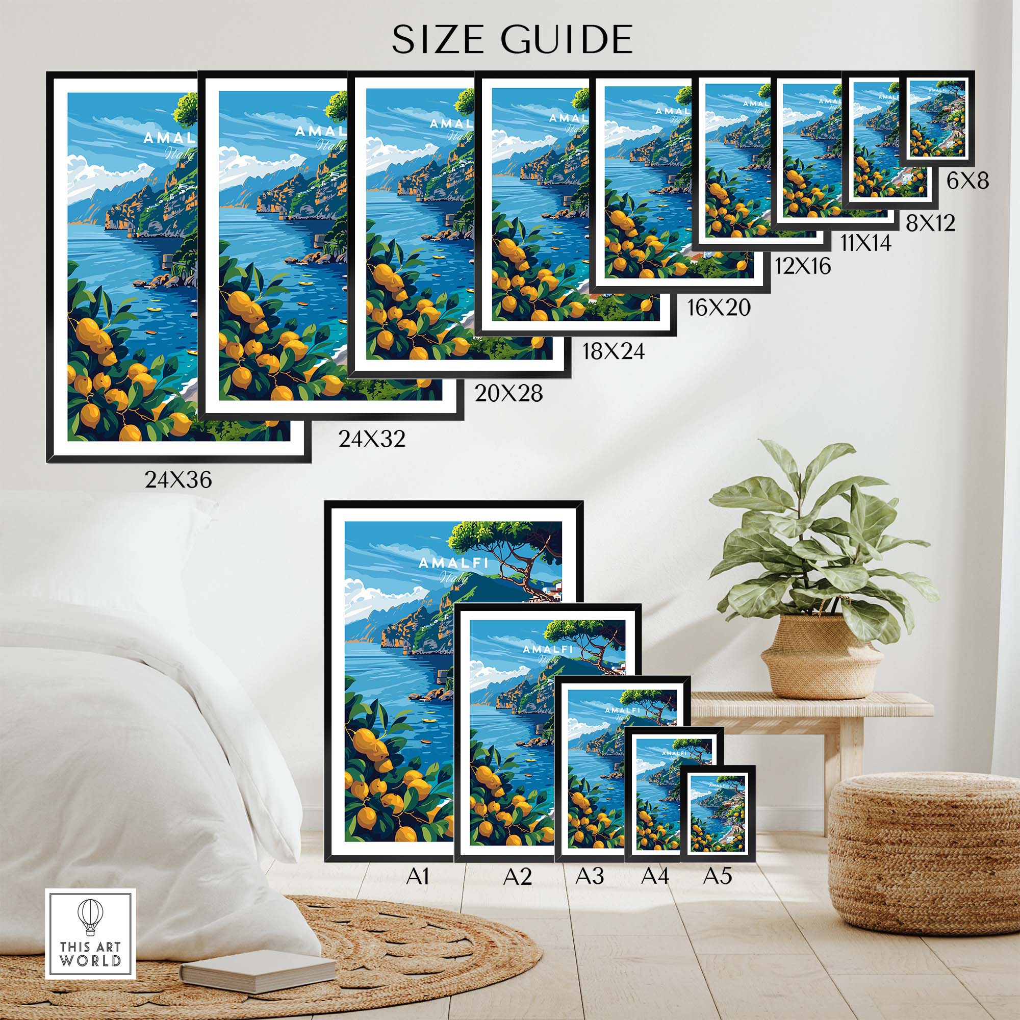 Amalfi Print Italy