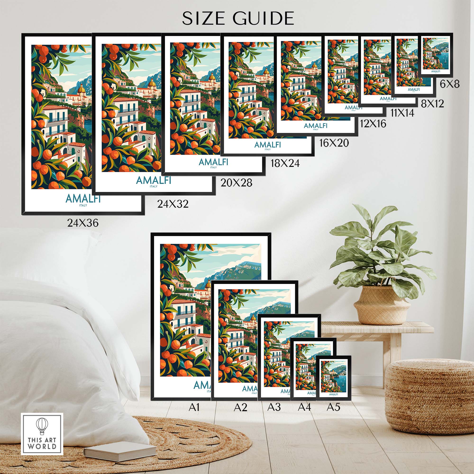 Amalfi Travel Poster
