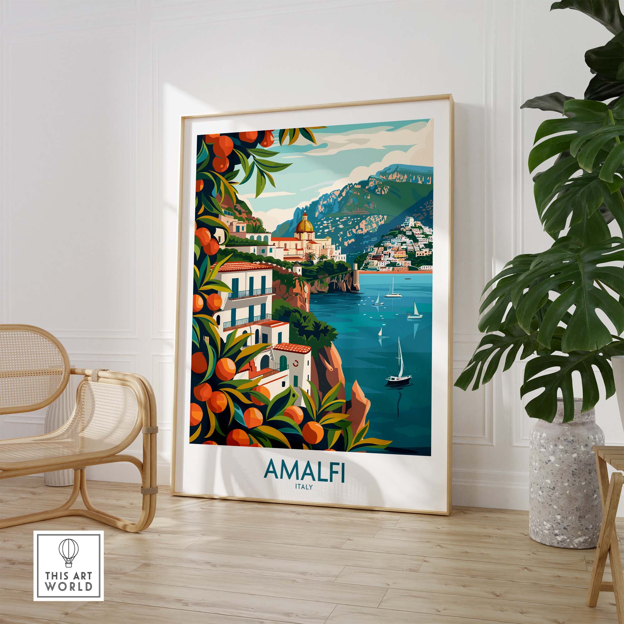 Amalfi Travel Poster