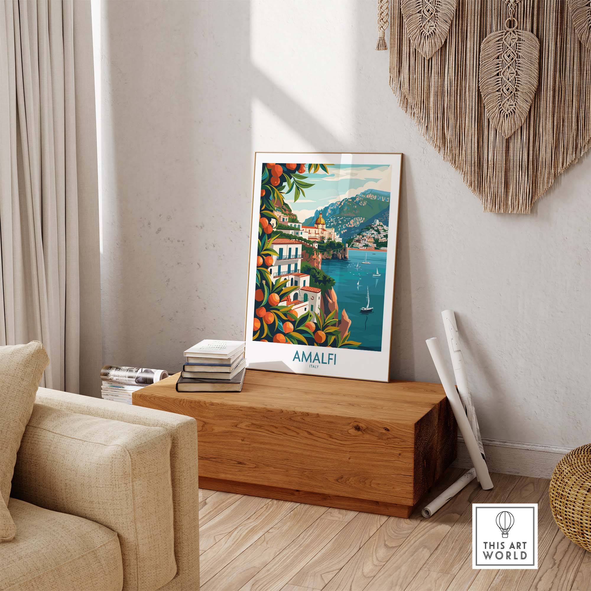 Amalfi Travel Poster