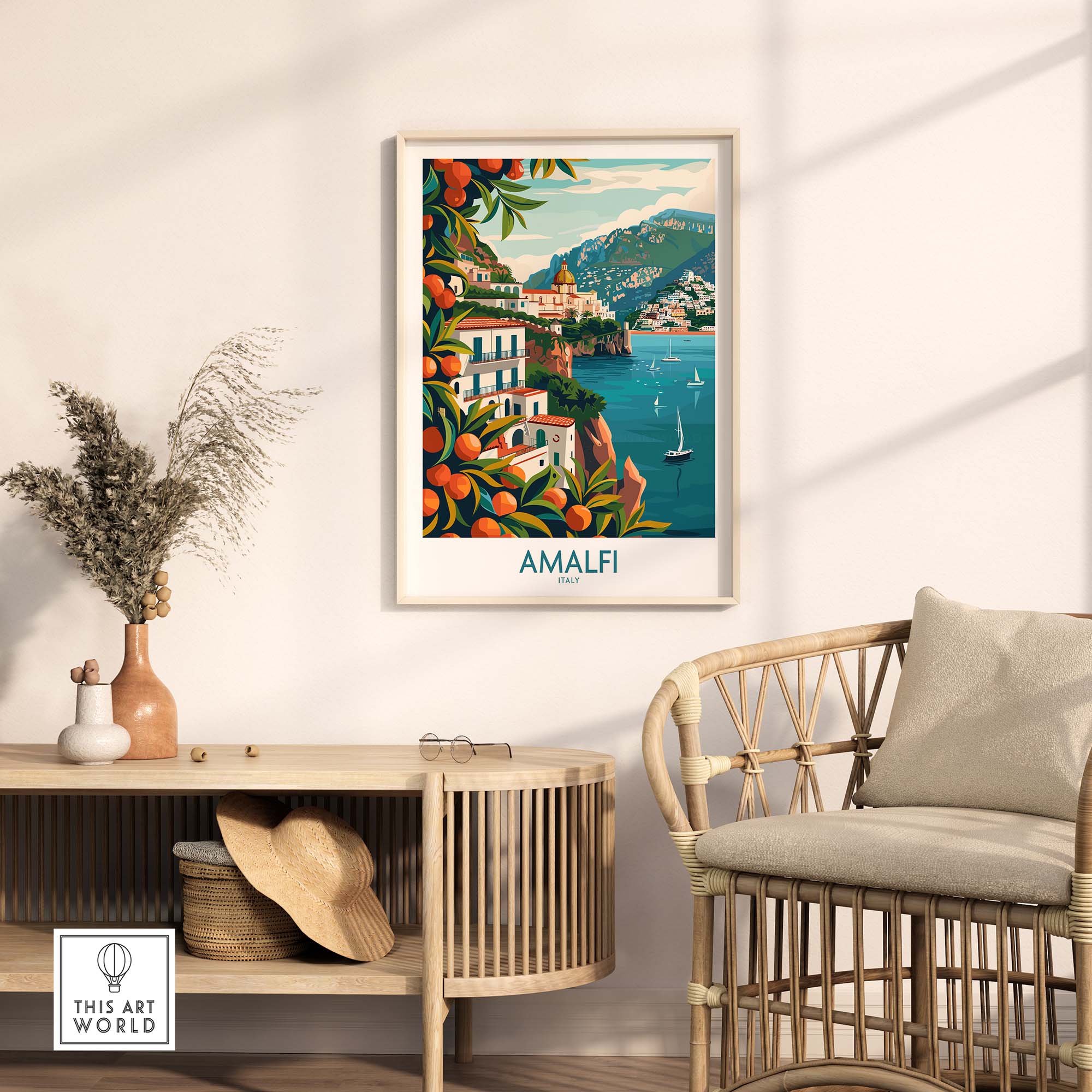 Amalfi Travel Poster
