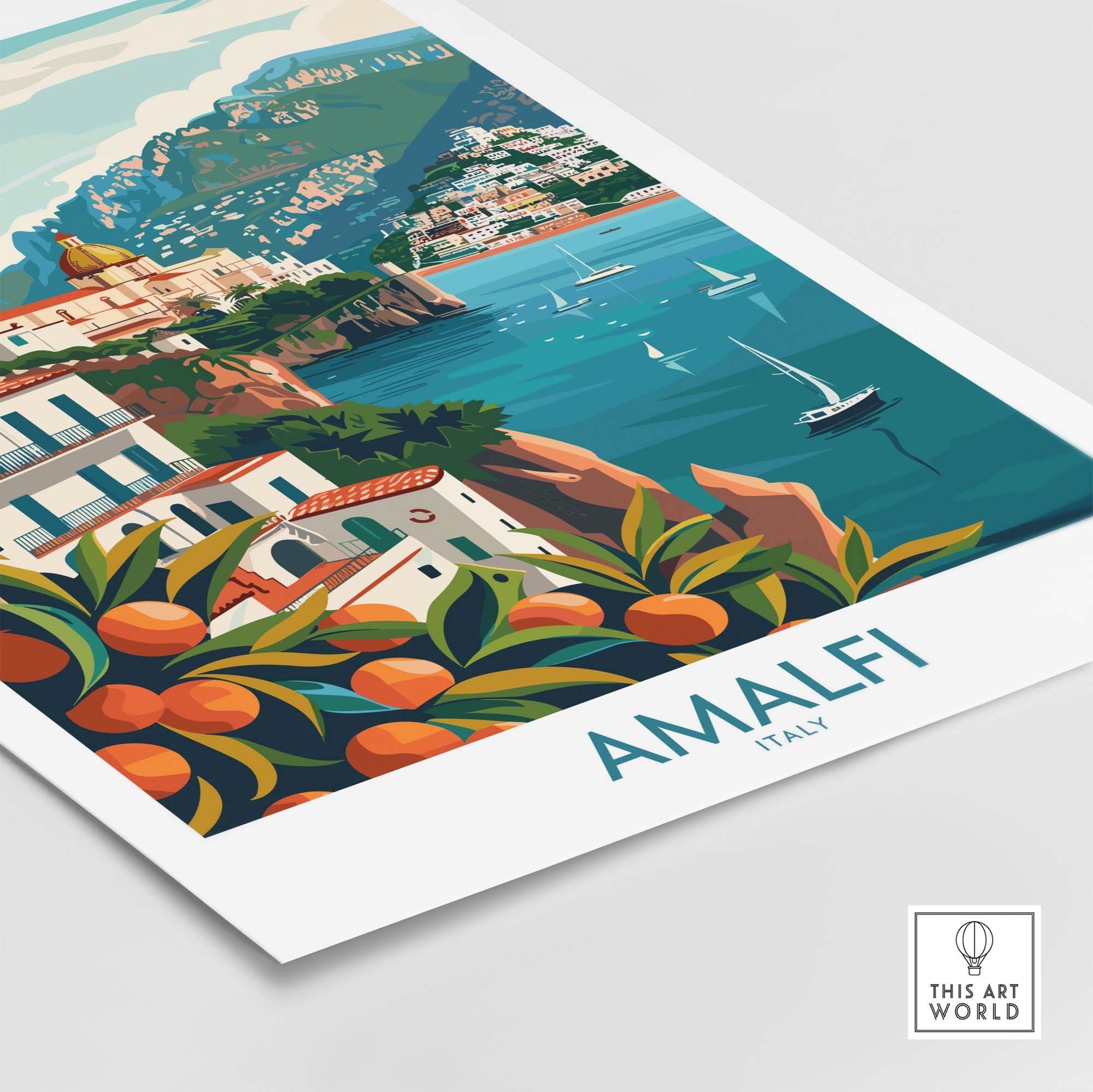 Amalfi Travel Poster