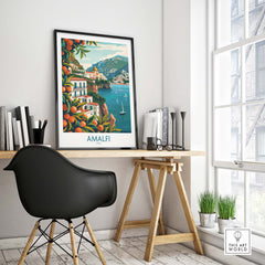 Amalfi Travel Poster