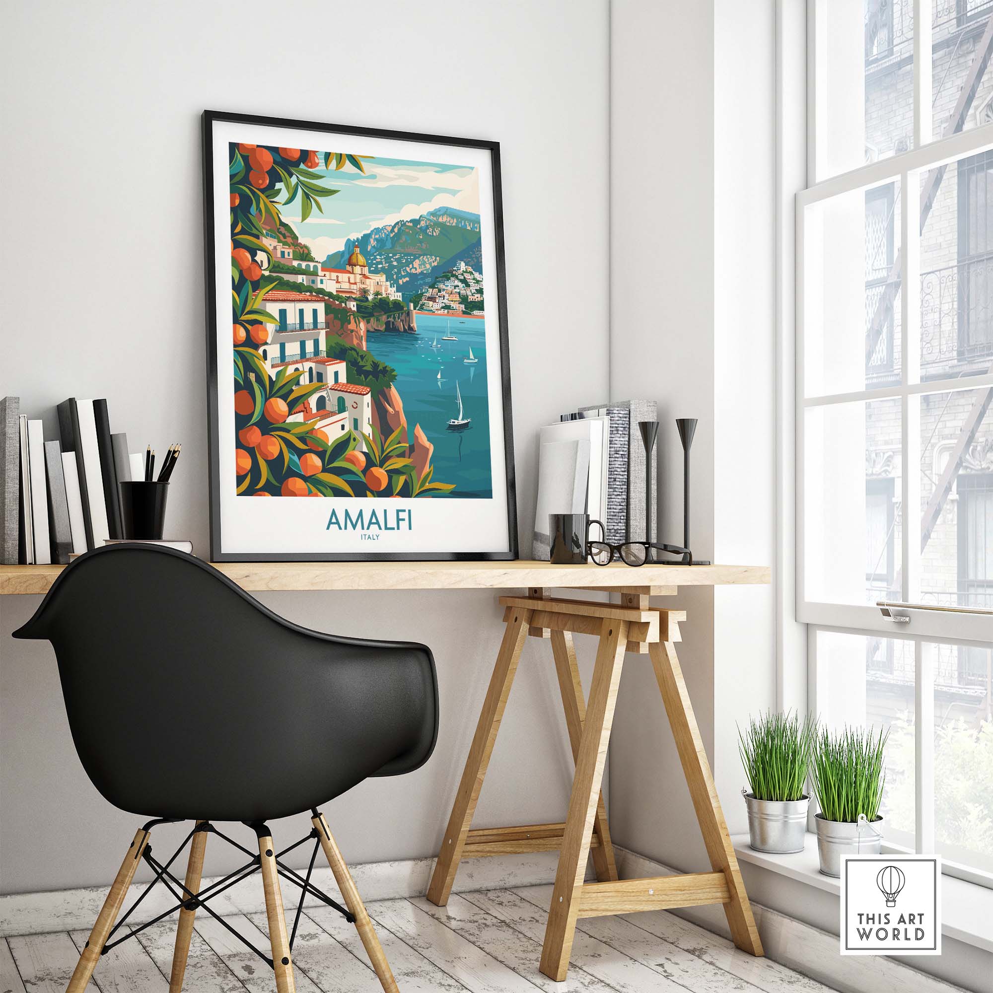 Amalfi Travel Poster
