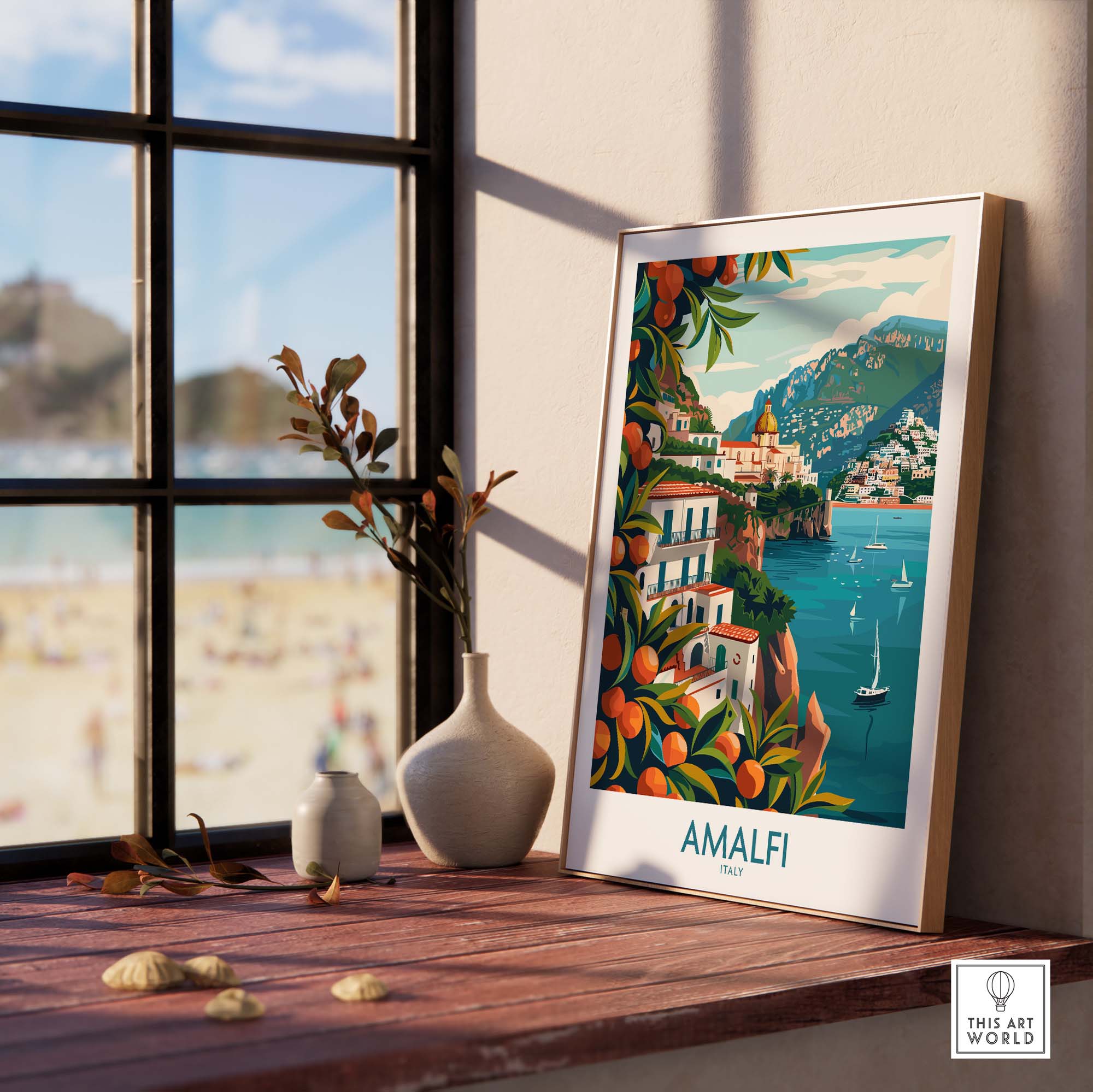 Amalfi Travel Poster