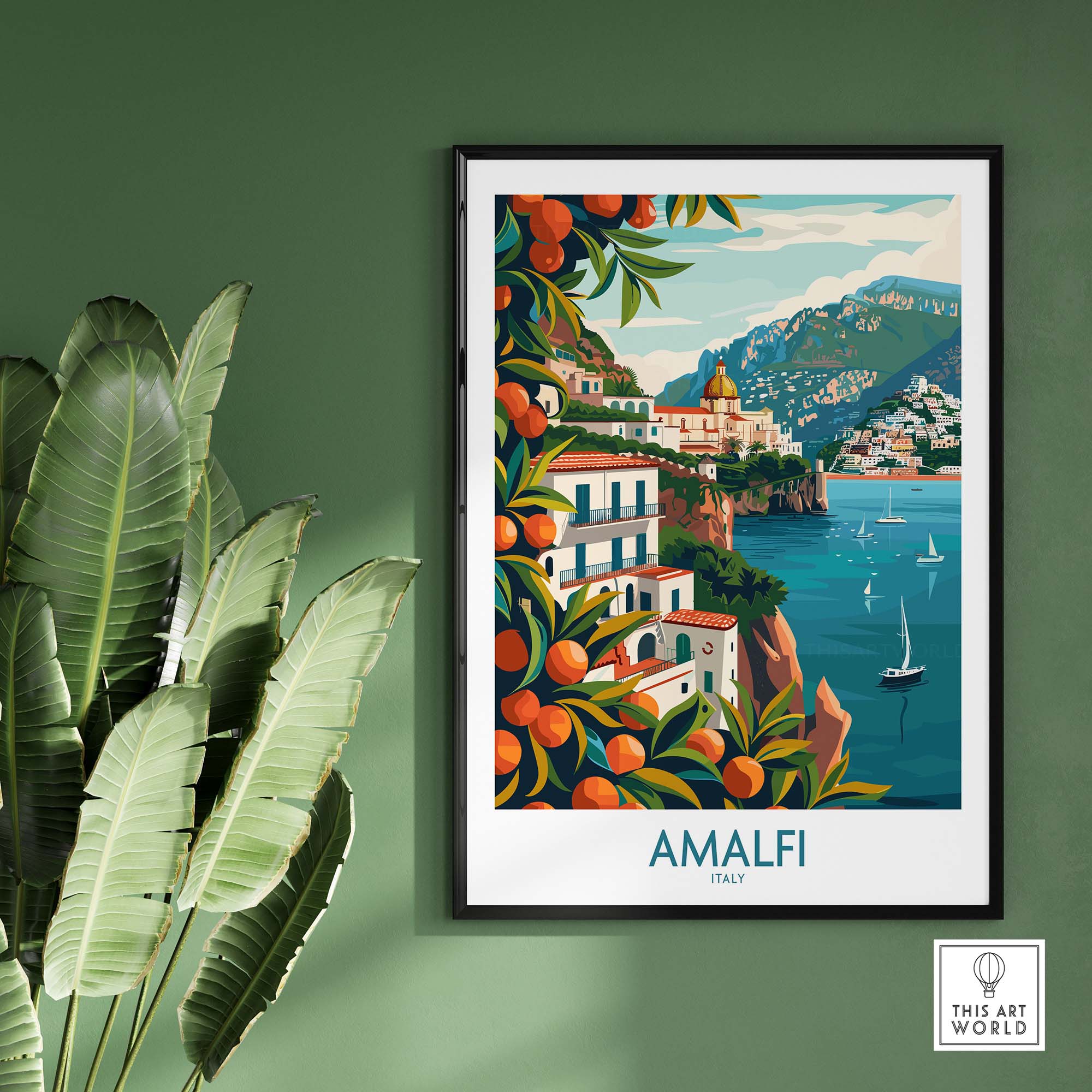 Amalfi Travel Poster