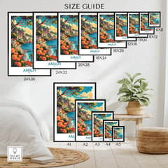 Amalfi Travel Poster Italy