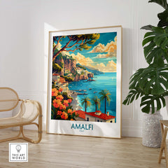Amalfi Travel Poster Italy