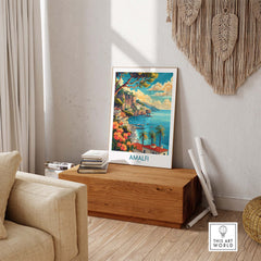 Amalfi Travel Poster Italy
