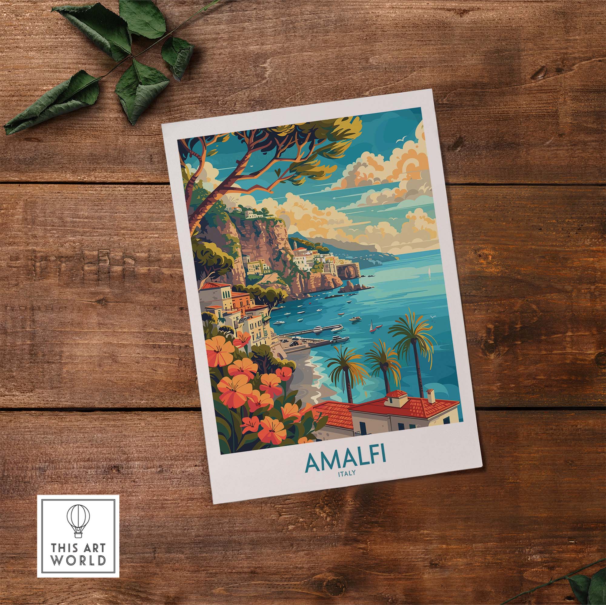 Amalfi Travel Poster Italy