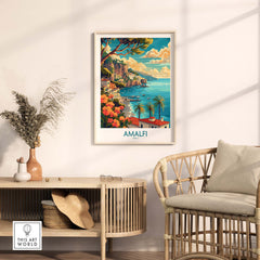 Amalfi Travel Poster Italy