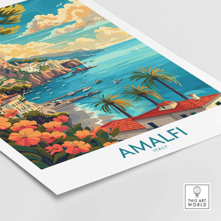 Amalfi Travel Poster Italy