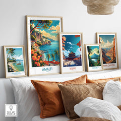 Amalfi Travel Poster Italy