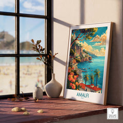 Amalfi Travel Poster Italy