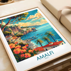 Amalfi Travel Poster Italy