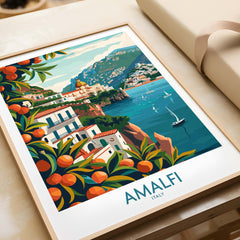 Amalfi Travel Poster