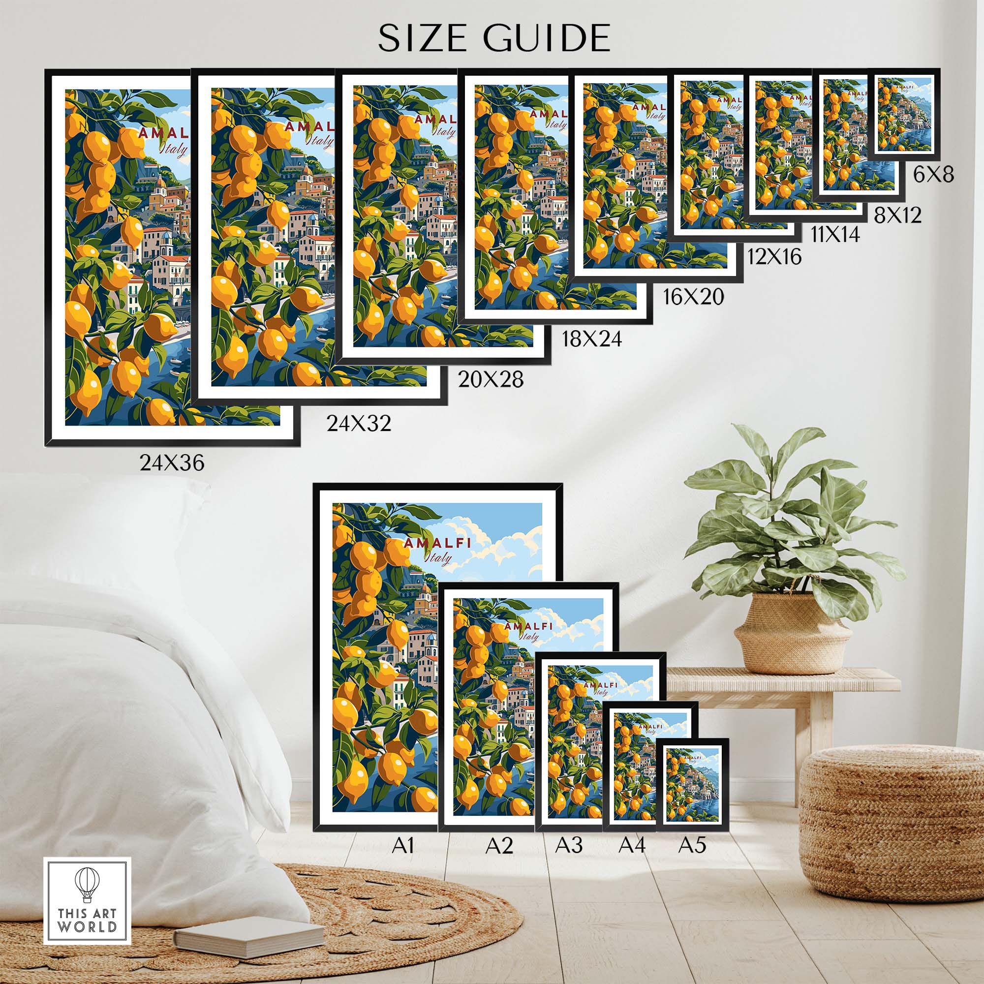 Amalfi Travel Print