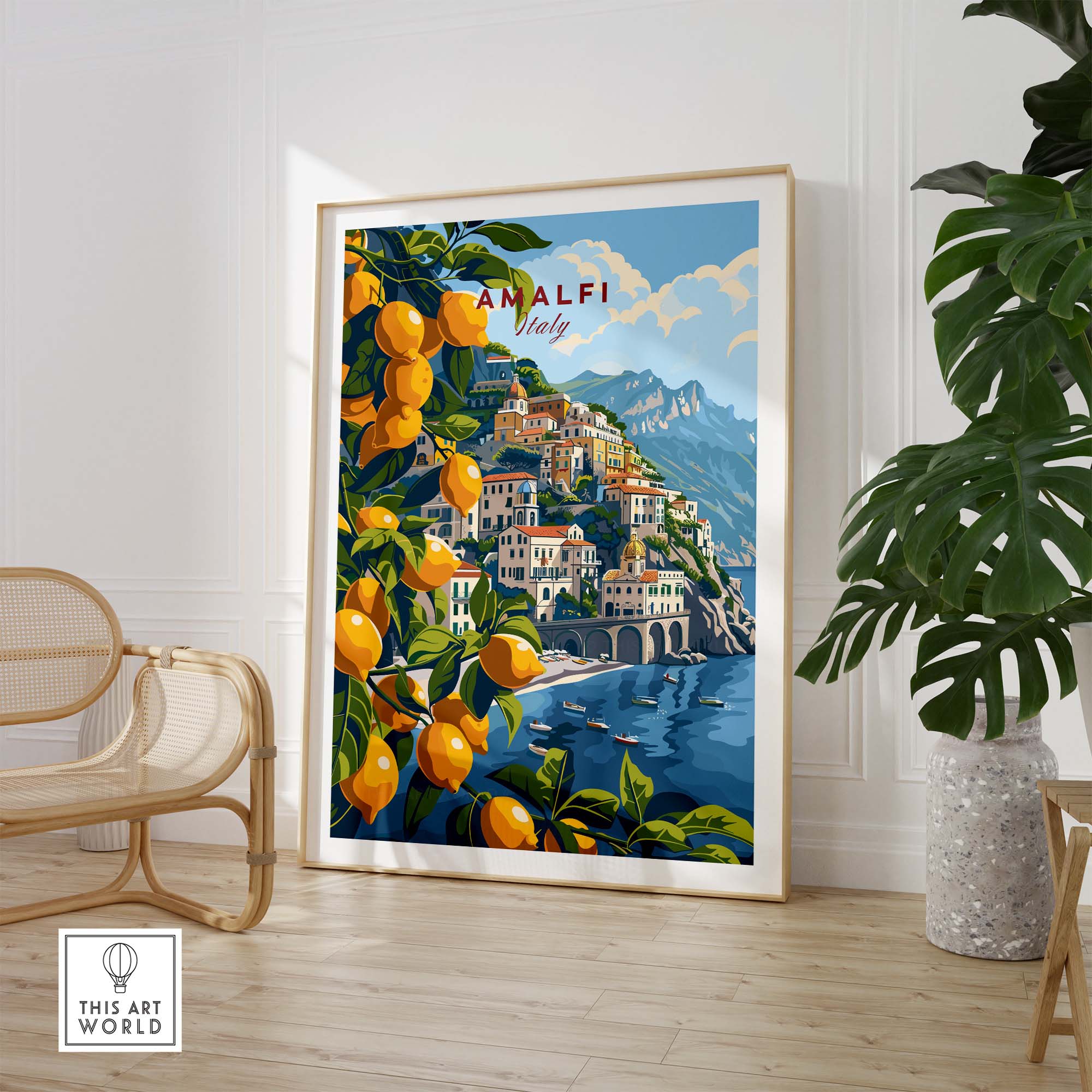 Amalfi Travel Print