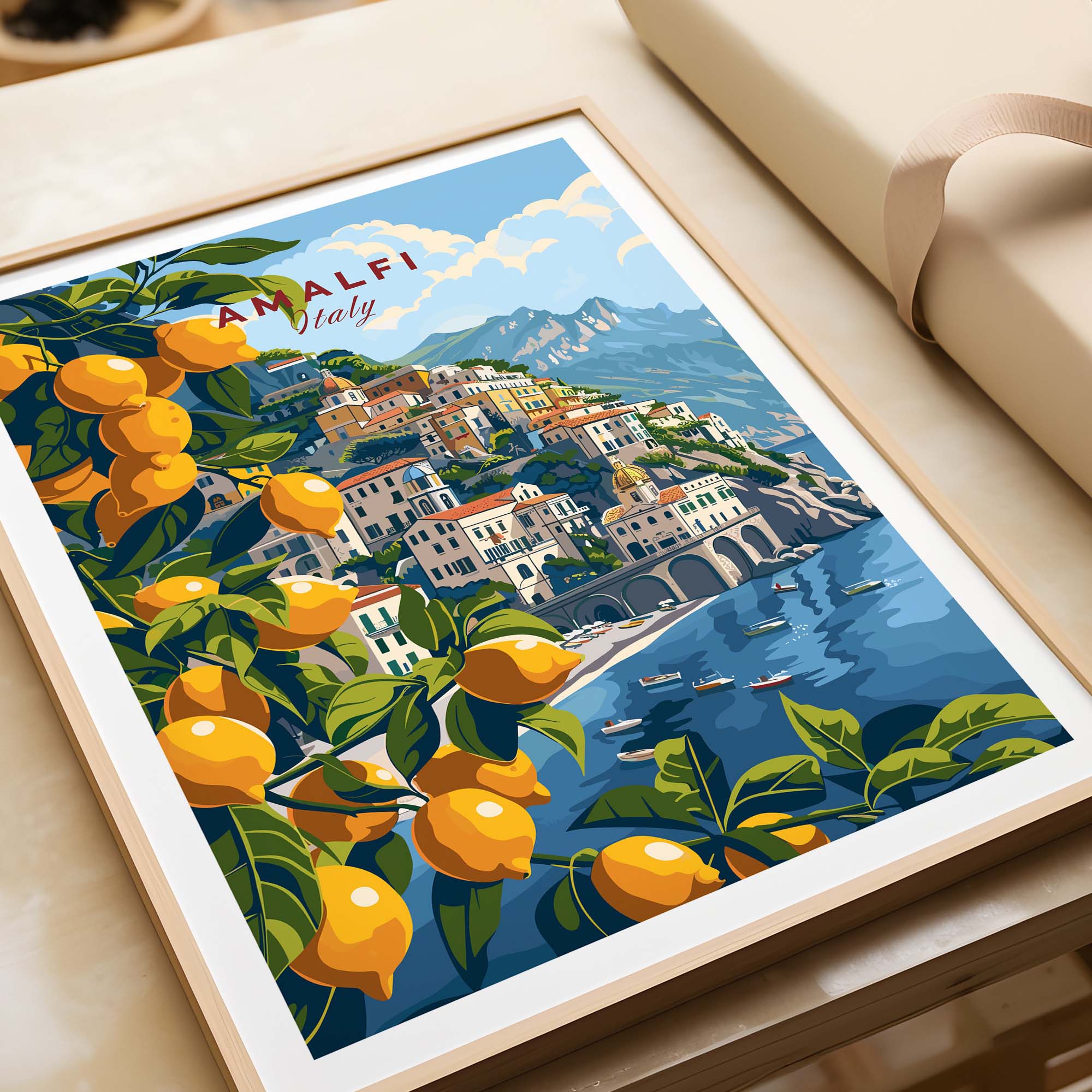 Amalfi Travel Print