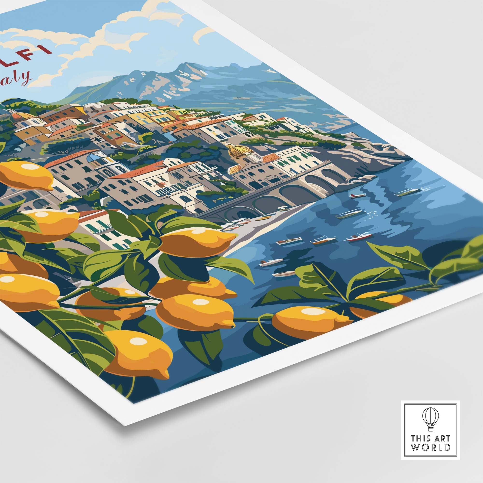 Amalfi Travel Print