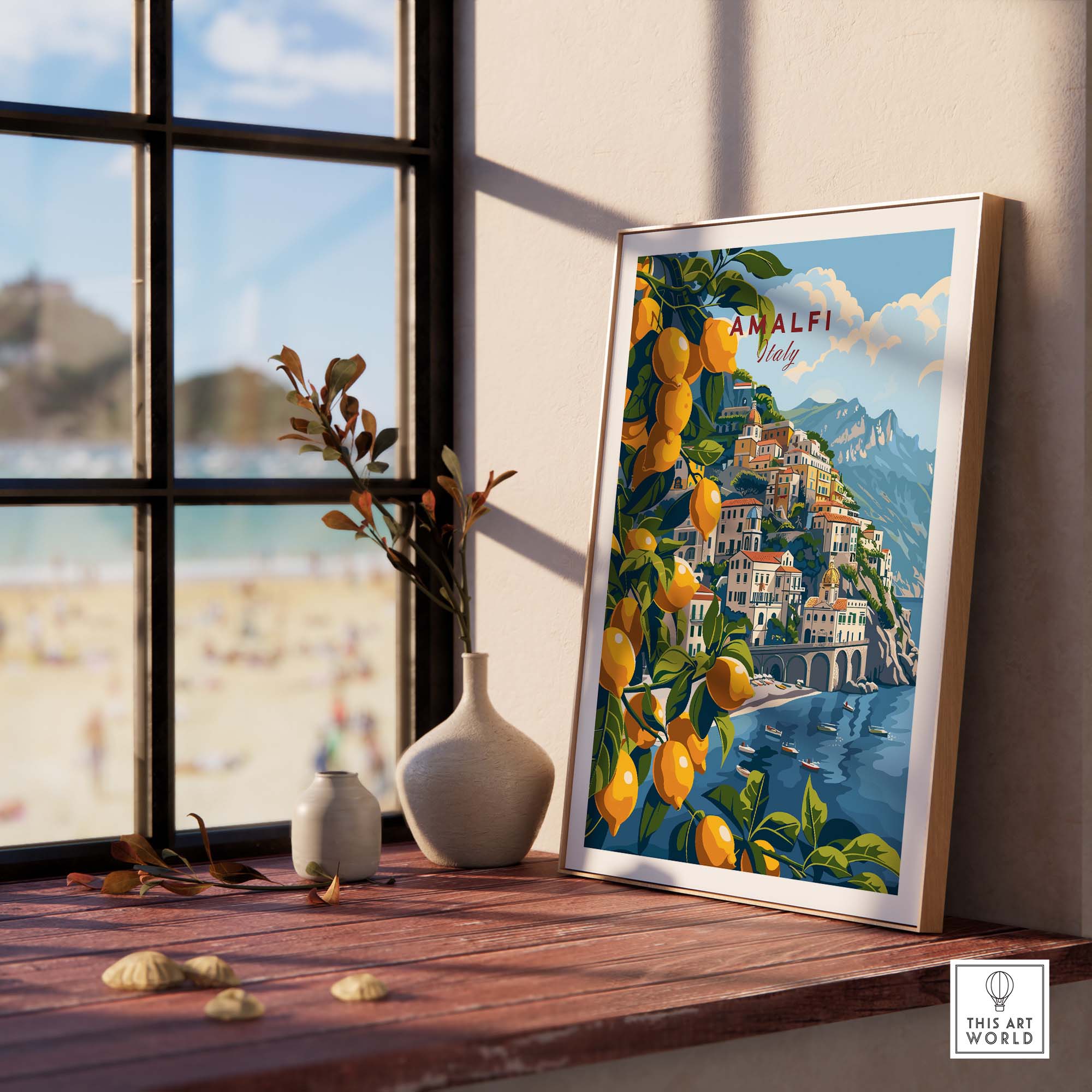 Amalfi Travel Print