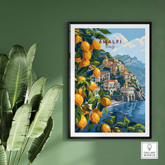 Amalfi Travel Print