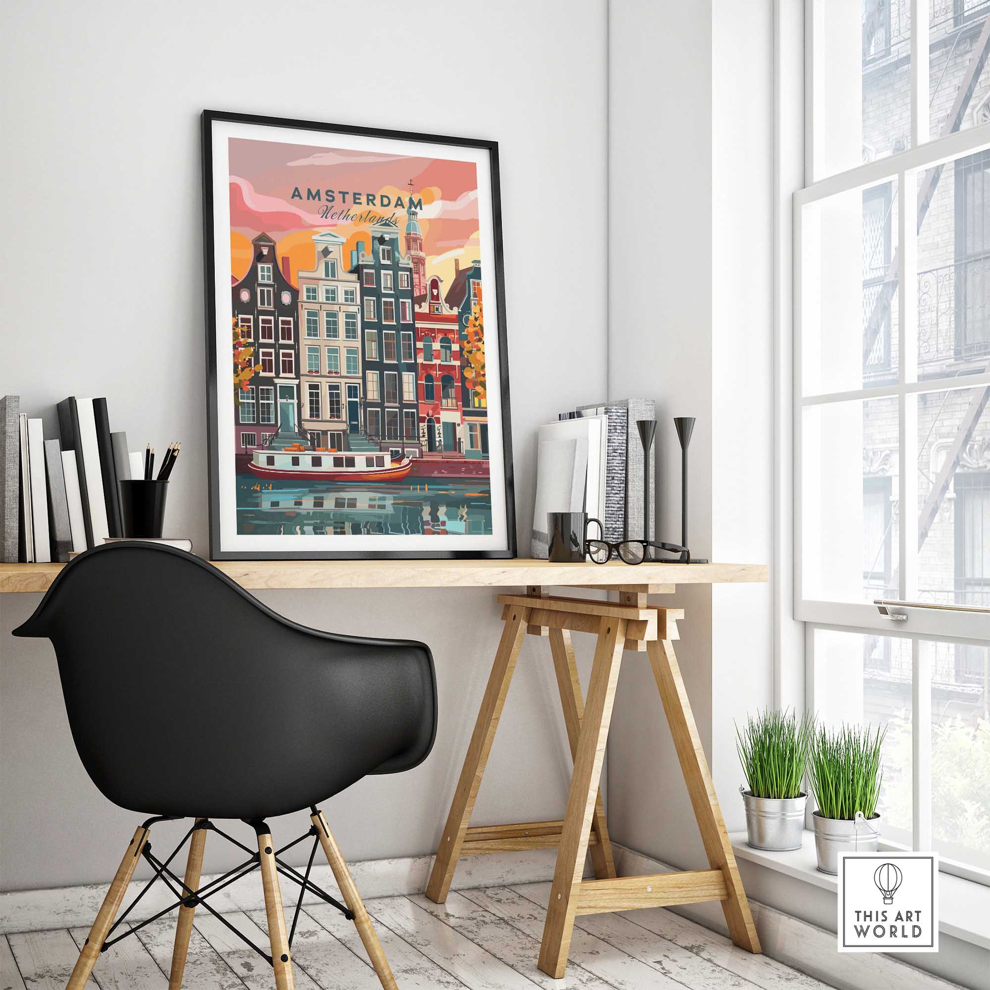 Amsterdam Art Print-This Art World