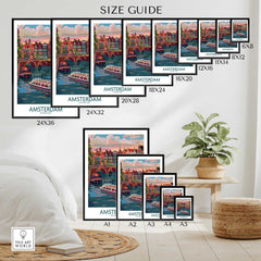 Amsterdam Travel Poster-This Art World