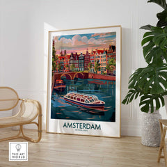 Amsterdam Travel Poster-This Art World
