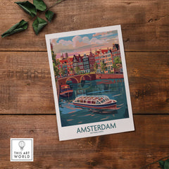 Amsterdam Travel Poster-This Art World