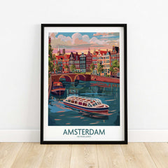 Amsterdam Travel Poster-This Art World
