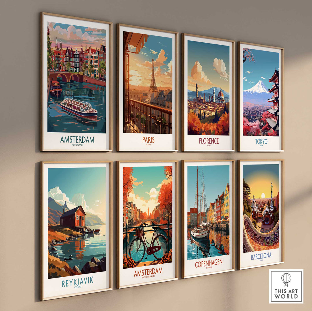 Amsterdam Travel Poster-This Art World